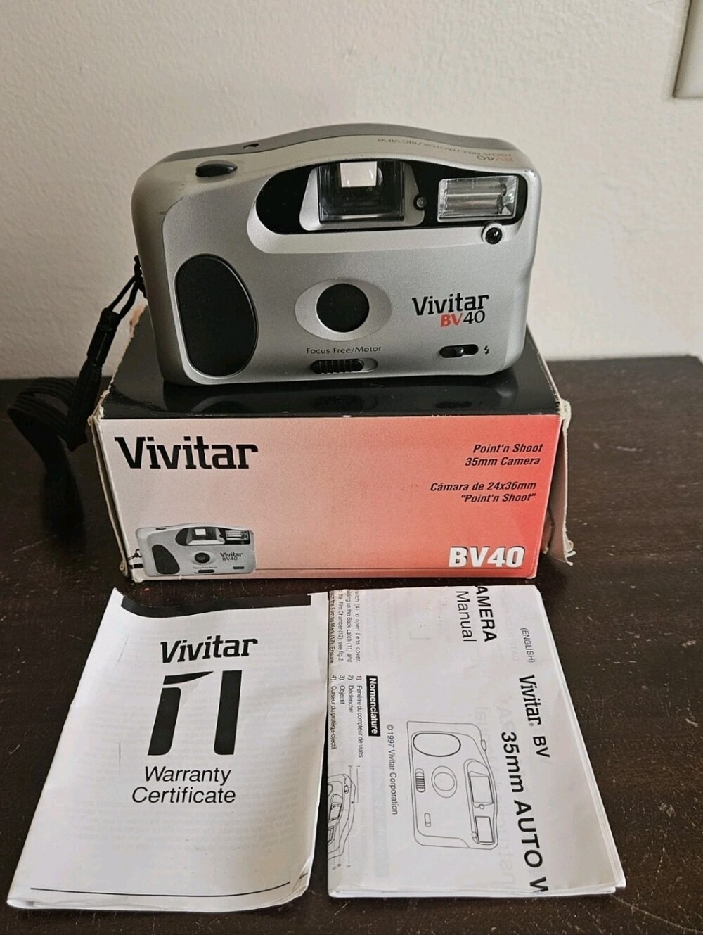 Vivitar BV40 35mm Film Camera Point & Shoot NOS Vintage. Tested & Works!